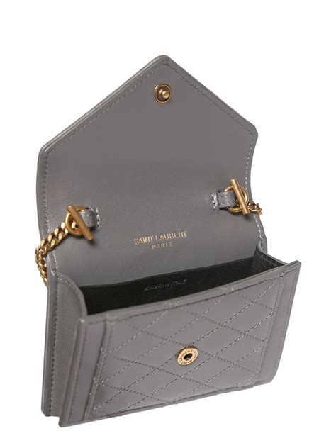 ysl gaby micro|Gaby micro leather chain wallet .